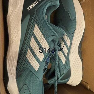 Adidas Terrex Teal and White Trail Shoes